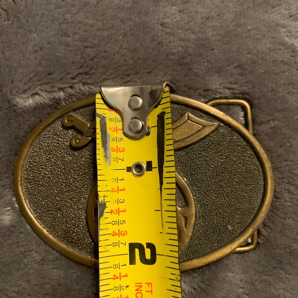 Vintage Adezy Denver USA 1977 brass Free Mason Masonic belt buckle Gasparilla - Picture 3 of 7